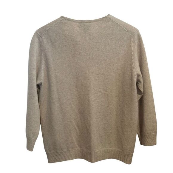 Lauren Ralph Lauren Cashmere 3/4 Sleeve Cardigan Sweater Size M - Picture 2 of 5